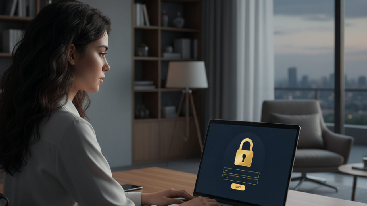 Online bahis platformuna güvenli giriş yapan bir kullanıcı ve hesap güvenliği detayları.